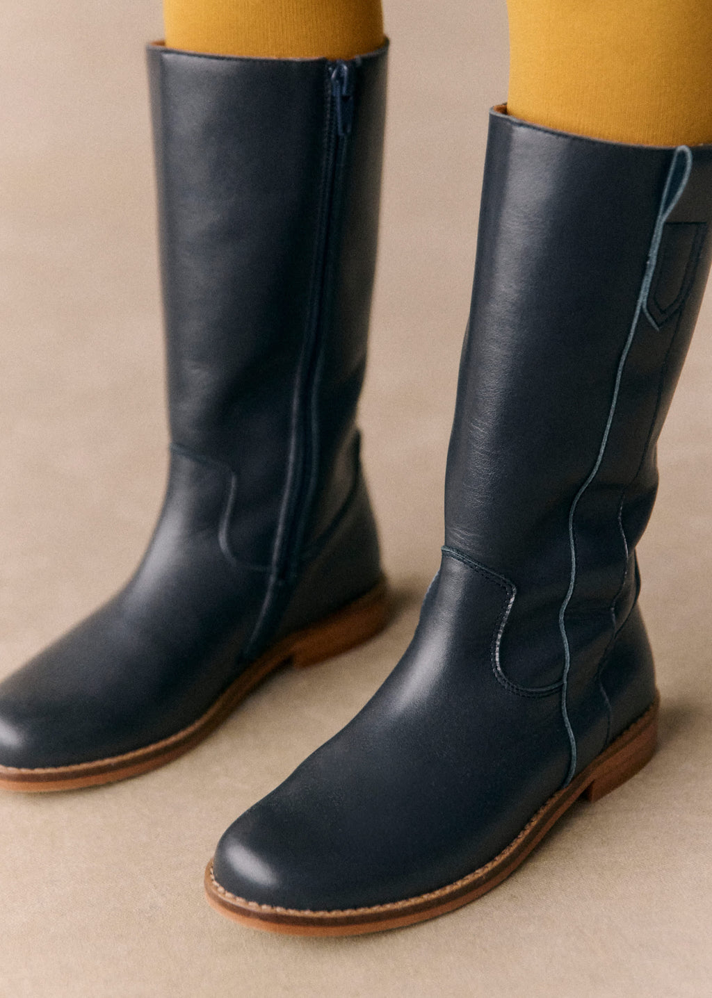 Bottes Carmen - Marine Lisse