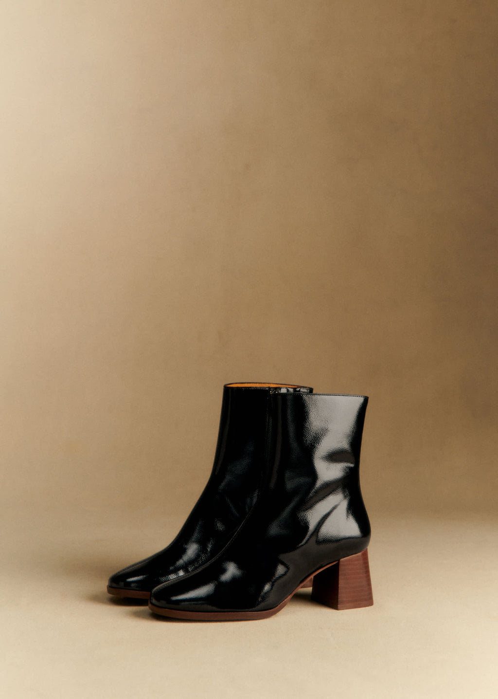 Bottines Axelle - Noir Vernis