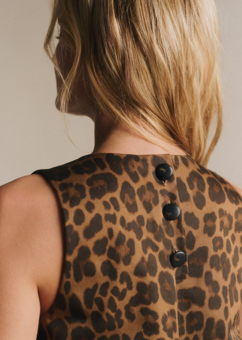 Robe Nicia - Imprimé Winter Leopard Camel