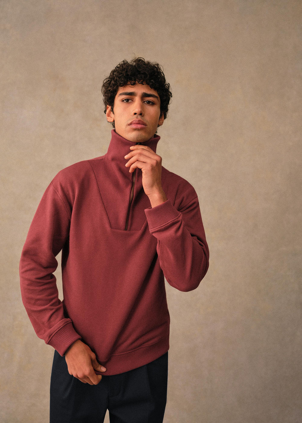 Sweatshirt Jarvis - Rouge Foncé