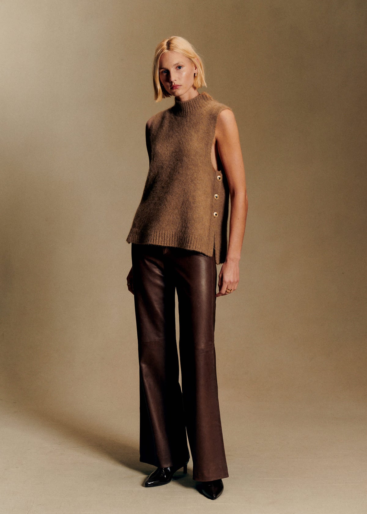 Pull Alessio - Sézane X Antoinette Poisson - Camel