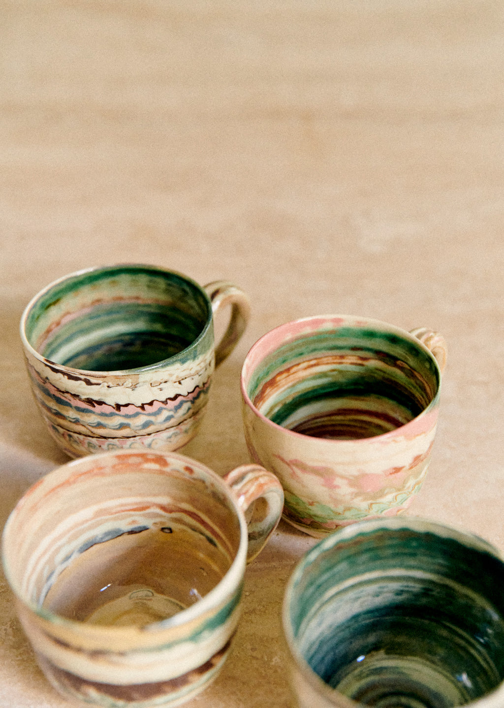 Coffret de 4 tasses - Florence Girod - Terre Mêlée