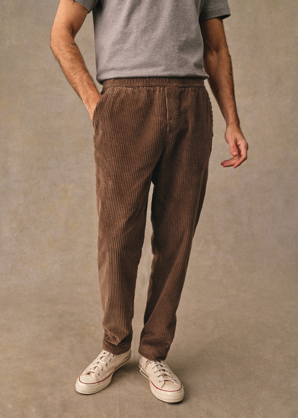 Pantalon Danny Velours - Tabac
