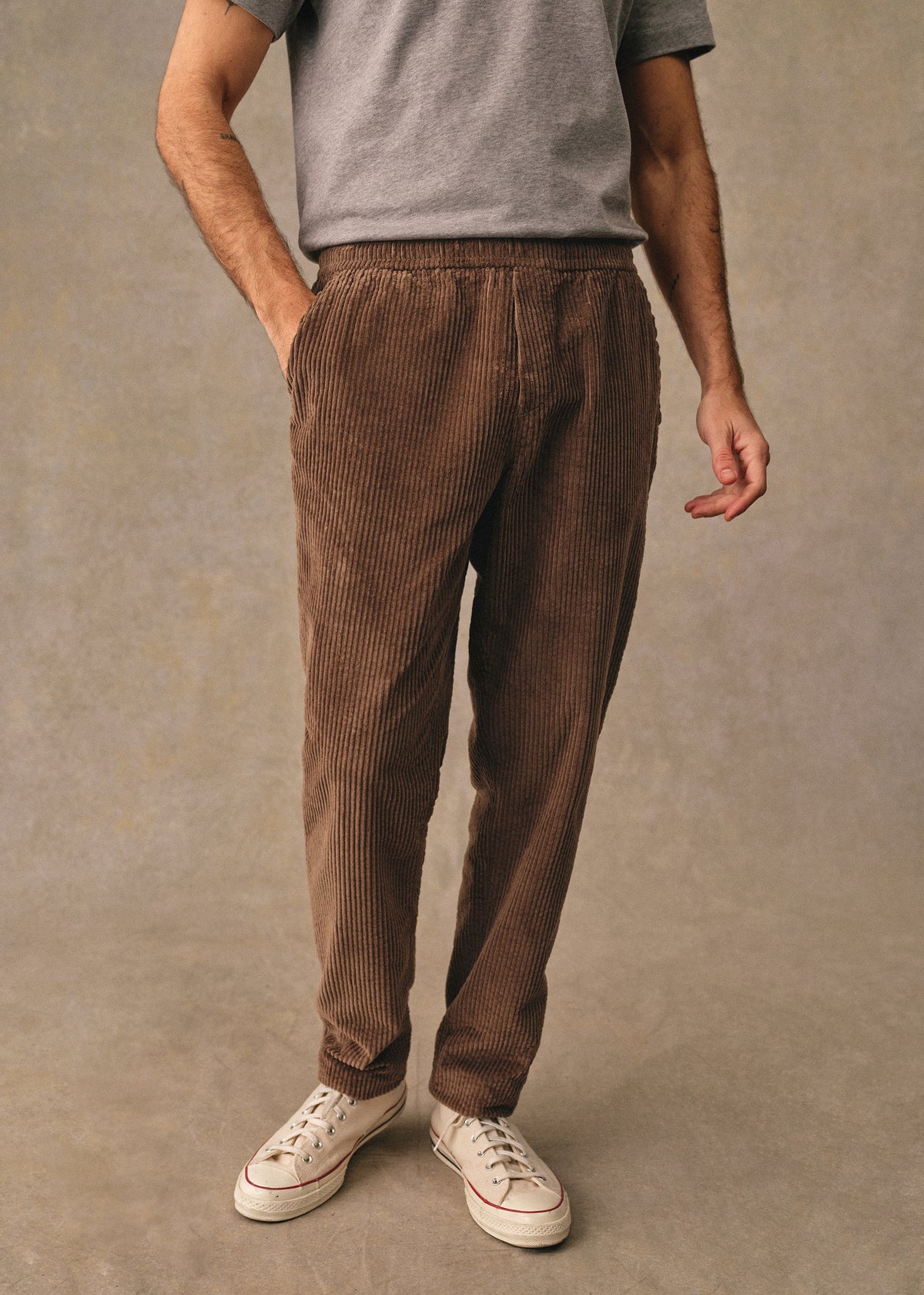 Pantalon Danny Velours - Tabac