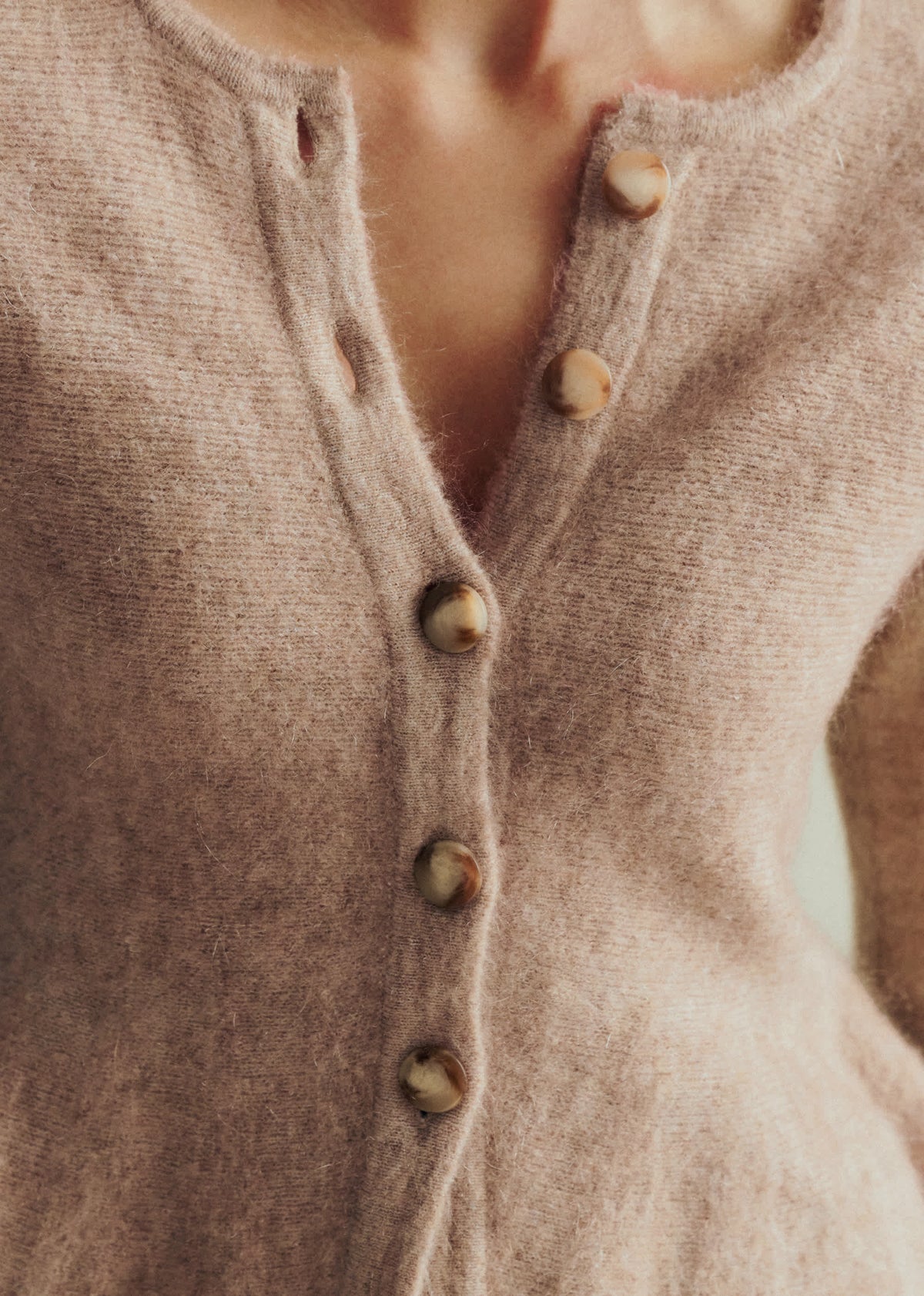 Gilet Karlie - Beige Chiné Clair