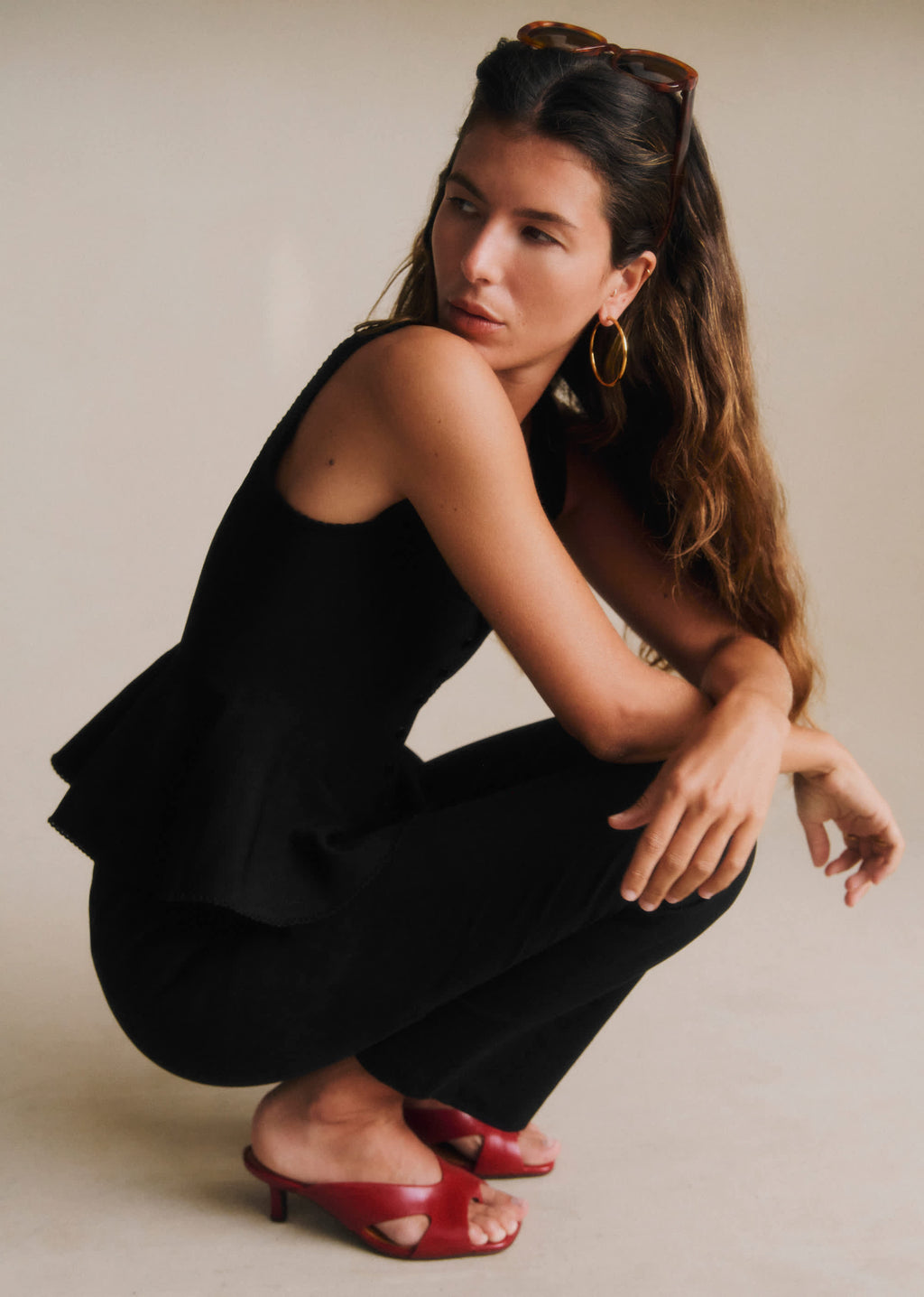 Top Calista - Noir
