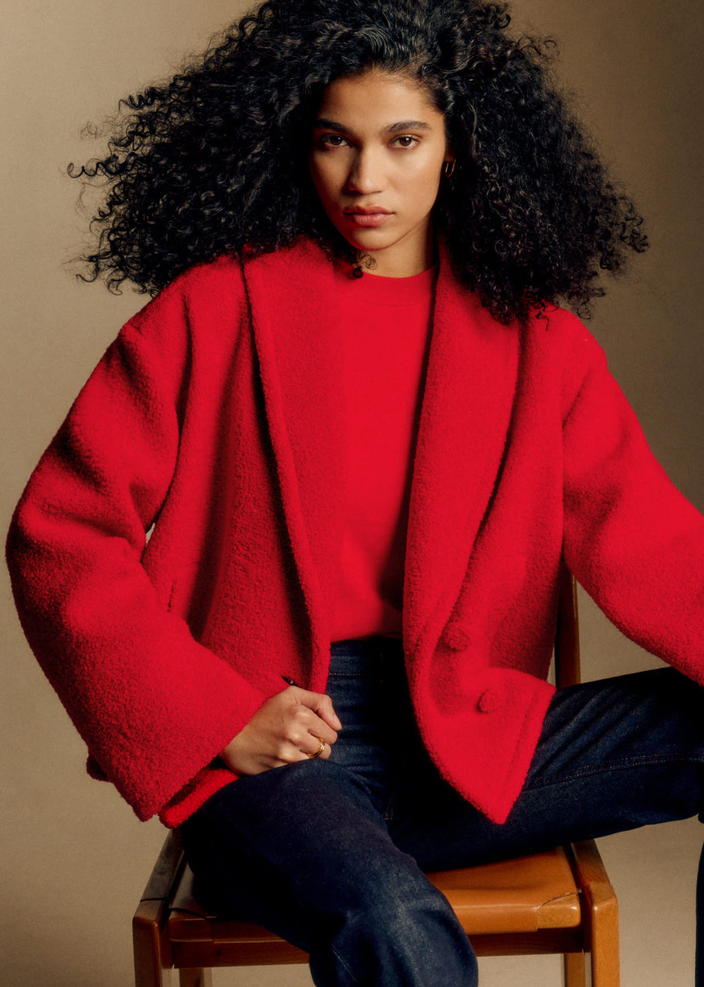 Manteau Ambre - Rouge Vif