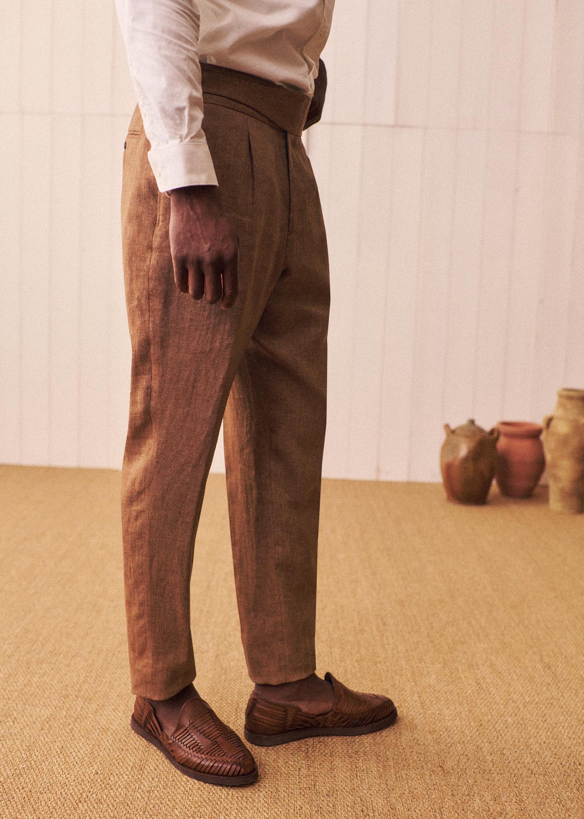 Pantalon Terence - Camel Chiné
