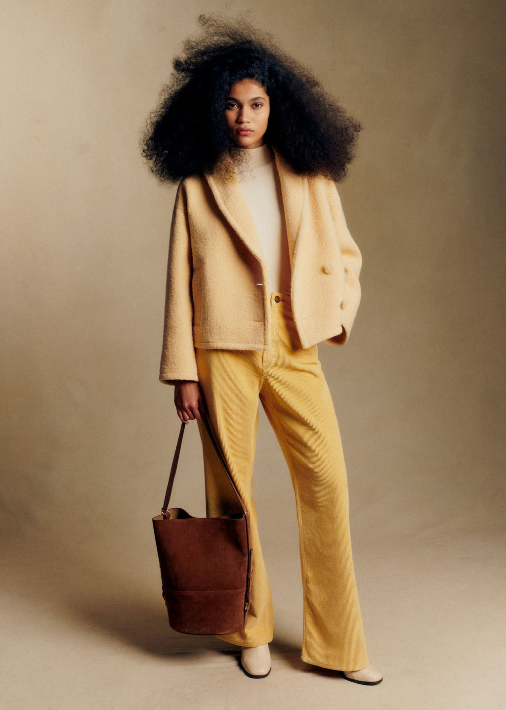 Manteau Ambre - Jaune Pastel - Création Solidaire