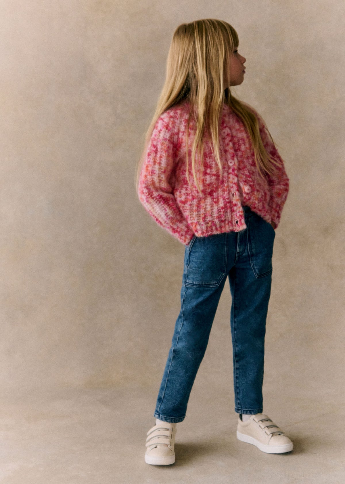 Gilet Emile - Multico Rose Orange
