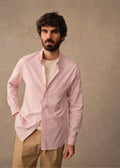 Chemise Charlie - Rose Rayures Bleues