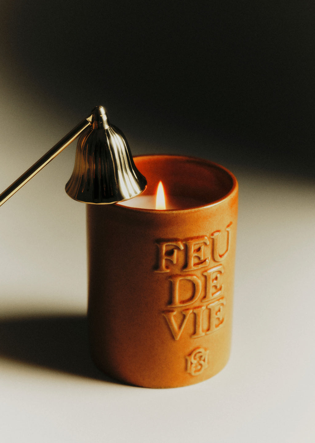 Bougie Feu de vie - Le Bois - Caramel