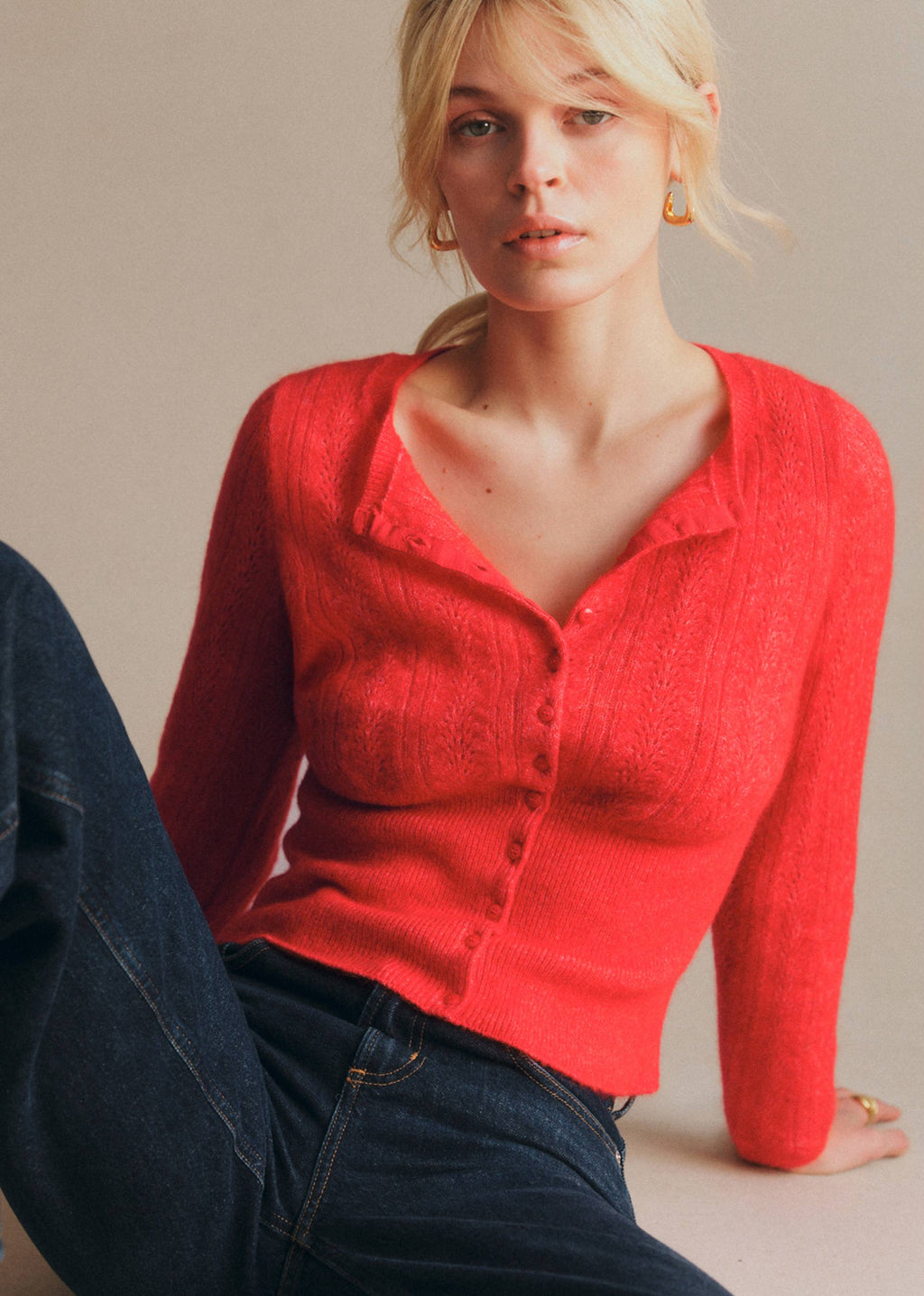 Gilet Léonor - Rouge