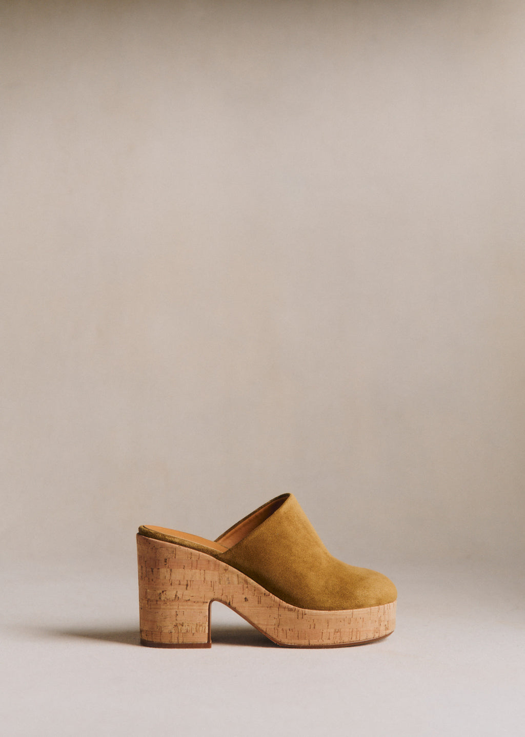 Mules high Callie - Taupe