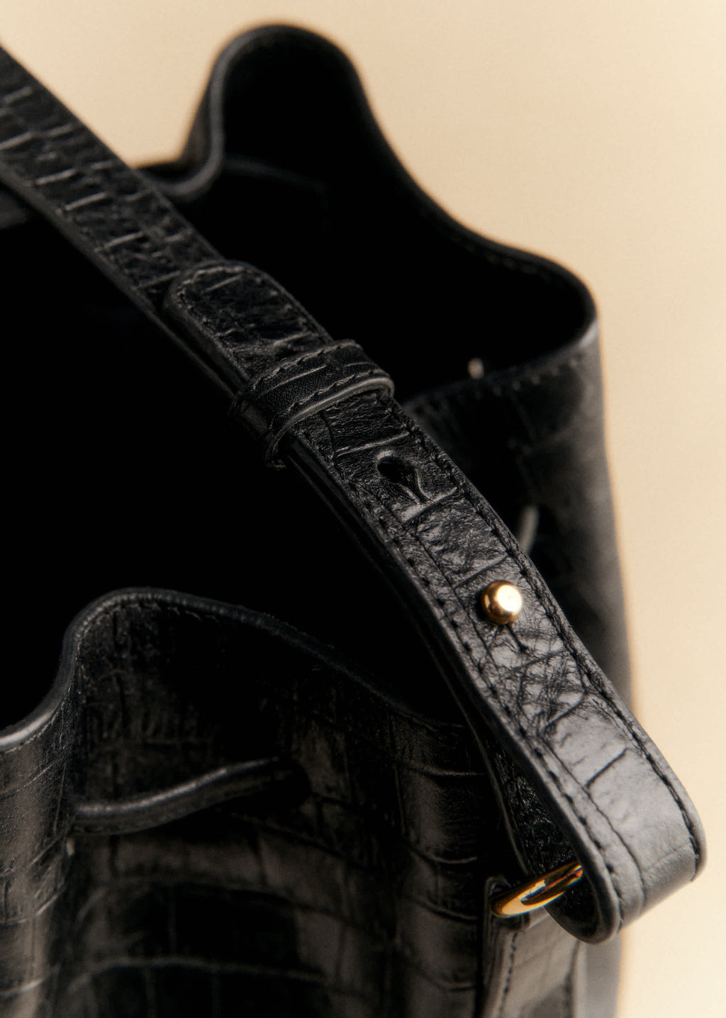 Bourse Farrow - Noir Croco