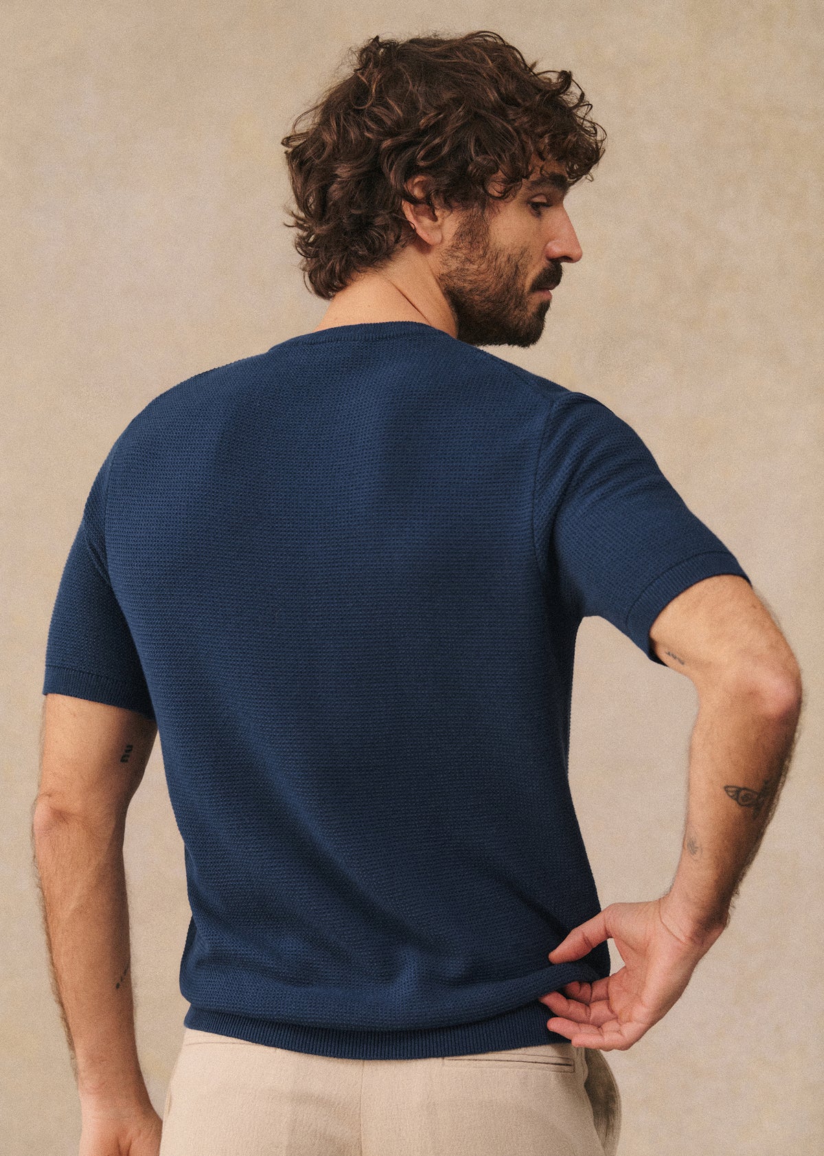 T-Shirt Maille Simeone - Marine