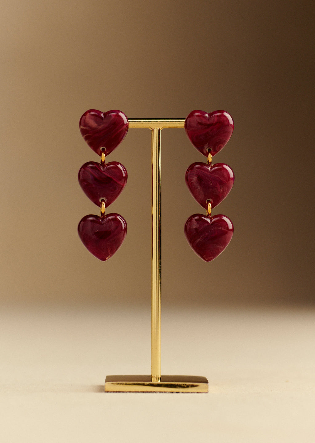 Boucles d'oreilles Erica - Prune