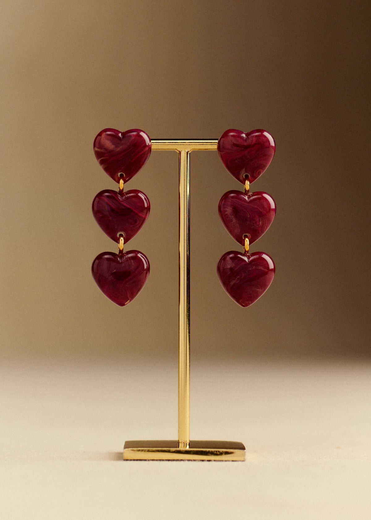 Boucles d'oreilles Erica - Prune