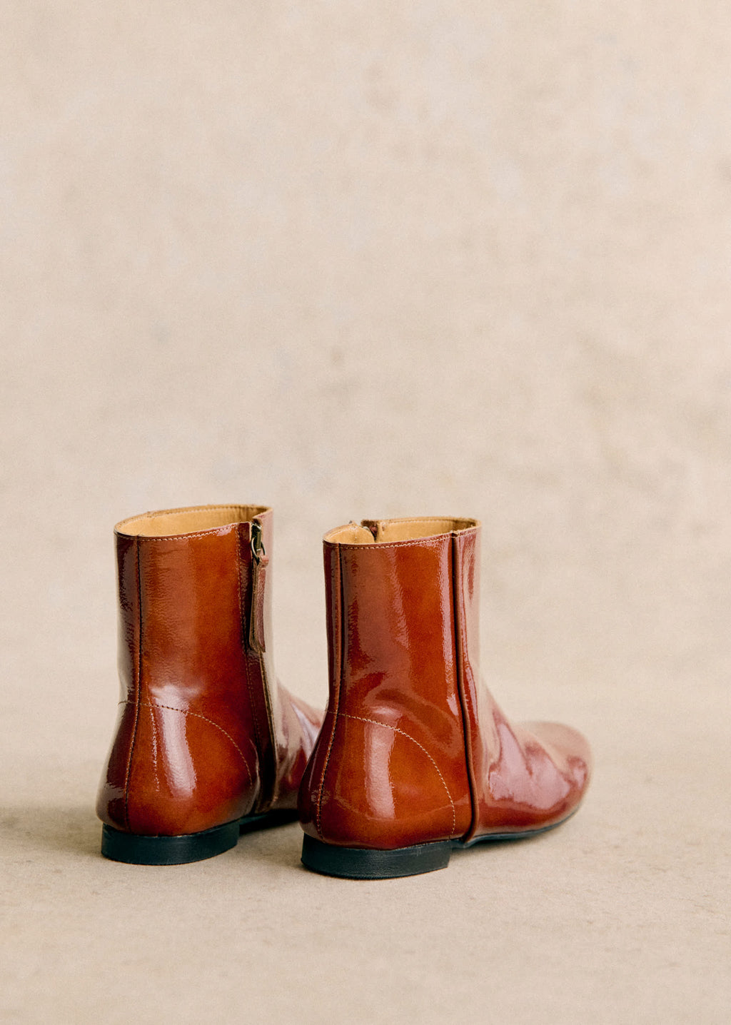 Bottines Daisy - Caramel Vernis