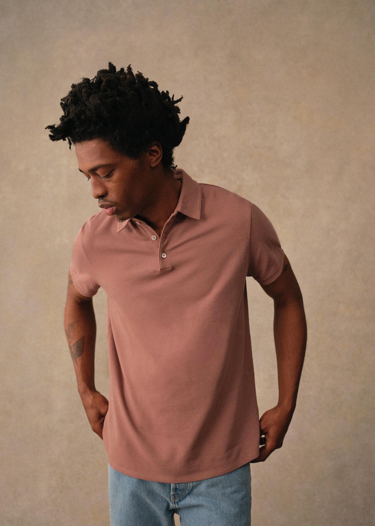 Polo Cross - Vieux Rose