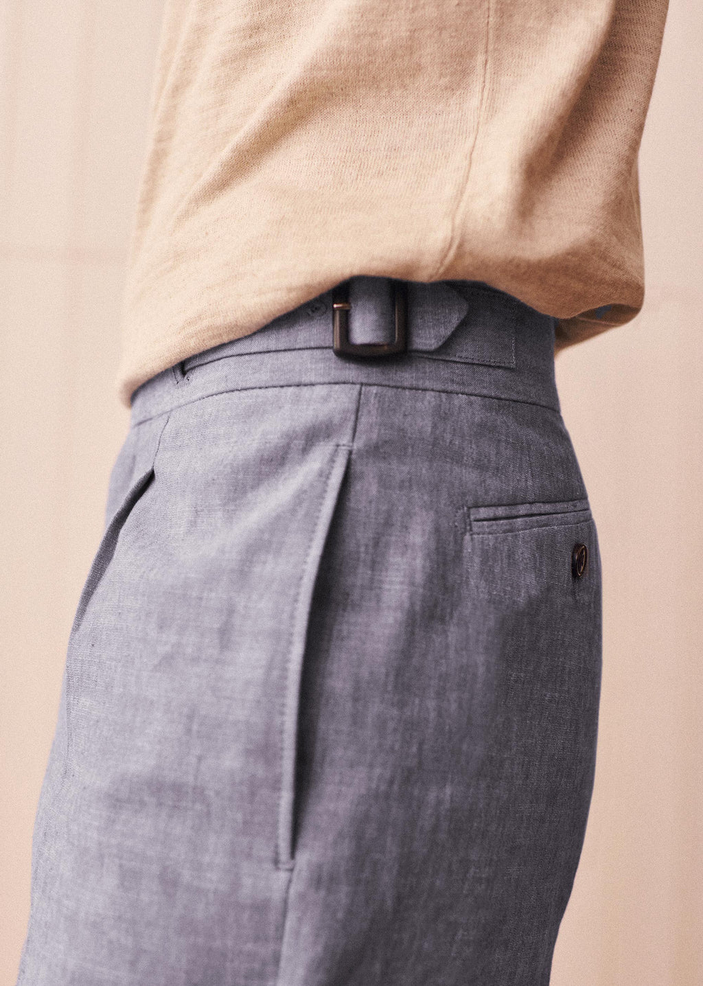 Pantalon Terence - Bleu Clair Chiné