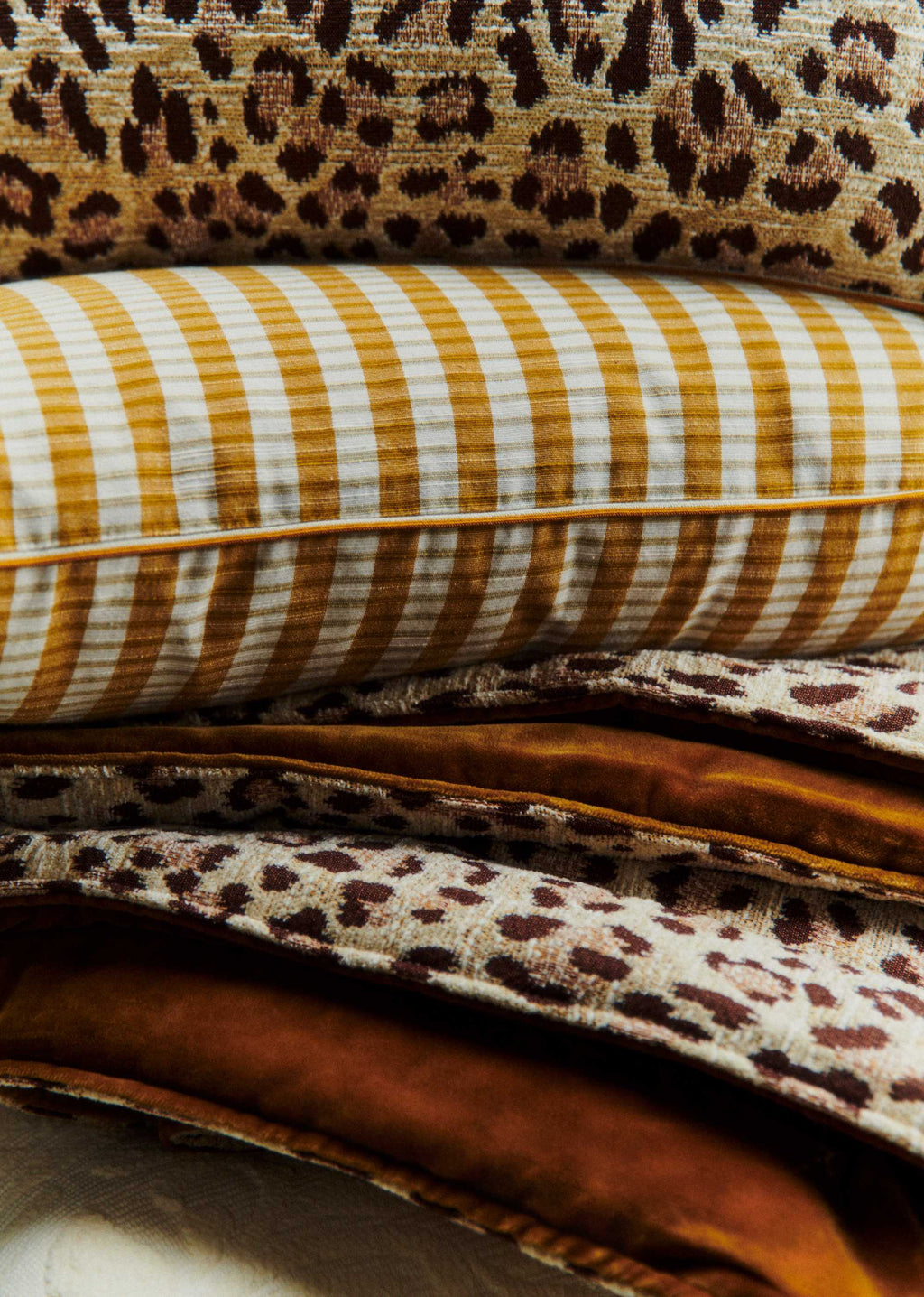 Coussin Tissé Pianissimo - Petit modèle - Caramel