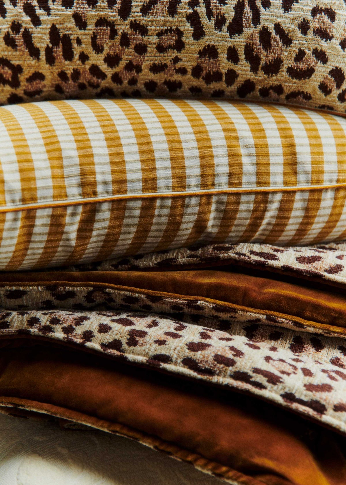 Coussin Tissé Pianissimo - Petit modèle - Caramel