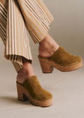 Mules high Callie - Taupe