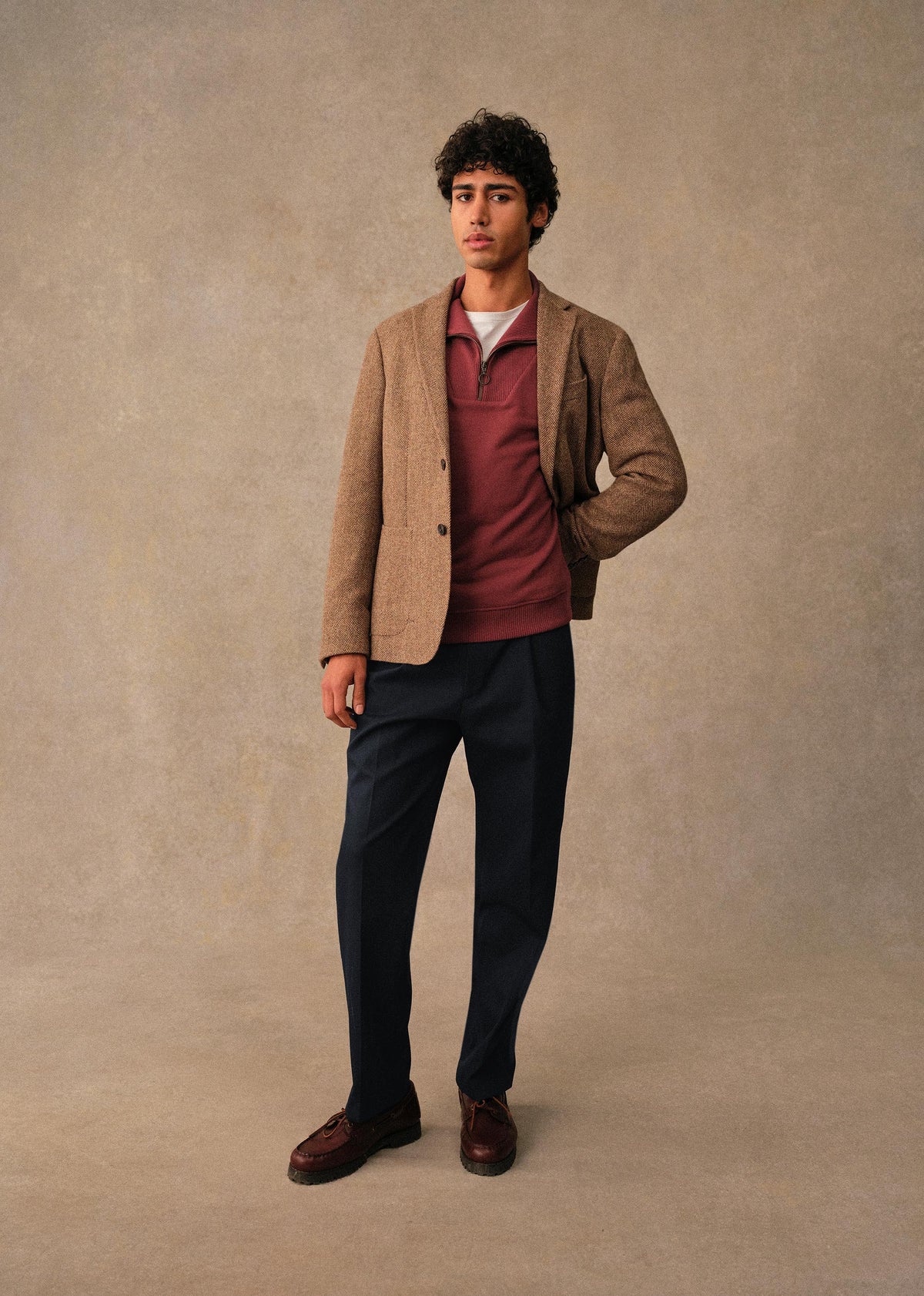 Veste Riddle - Chevrons Camel