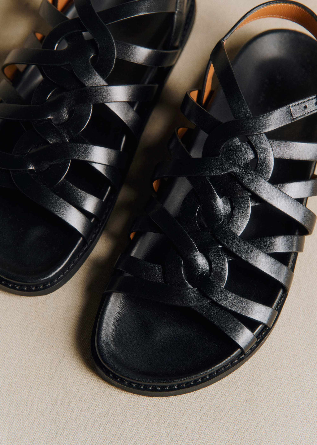 Sandales Low Audrey - Noir Glacé