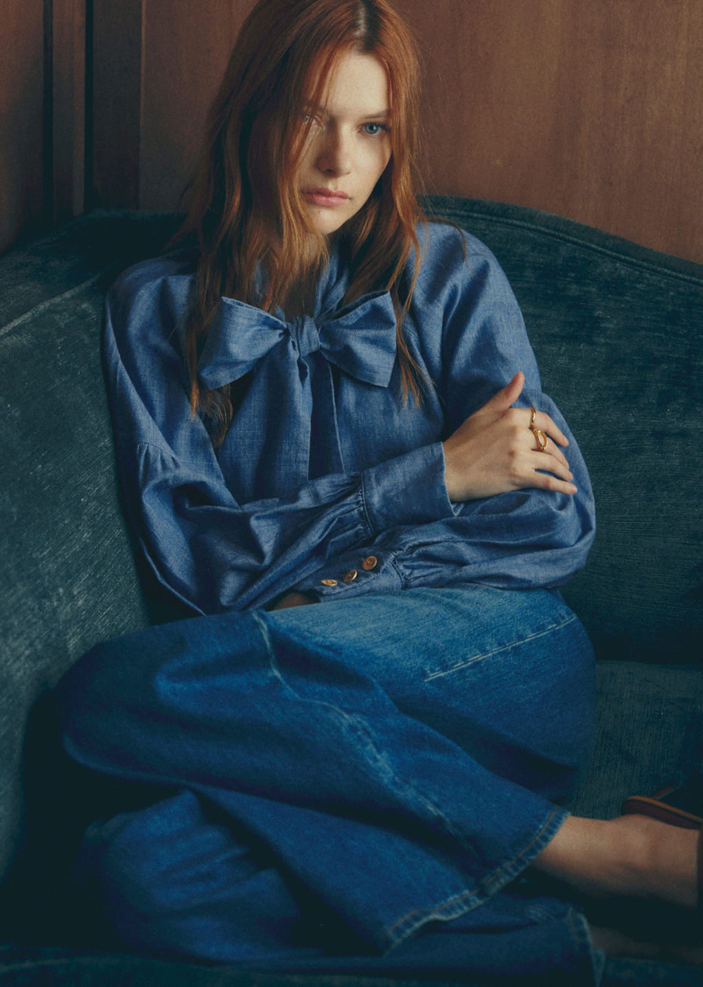 Chemise Tazia - Sézane x Antoinette Poisson - Chambray