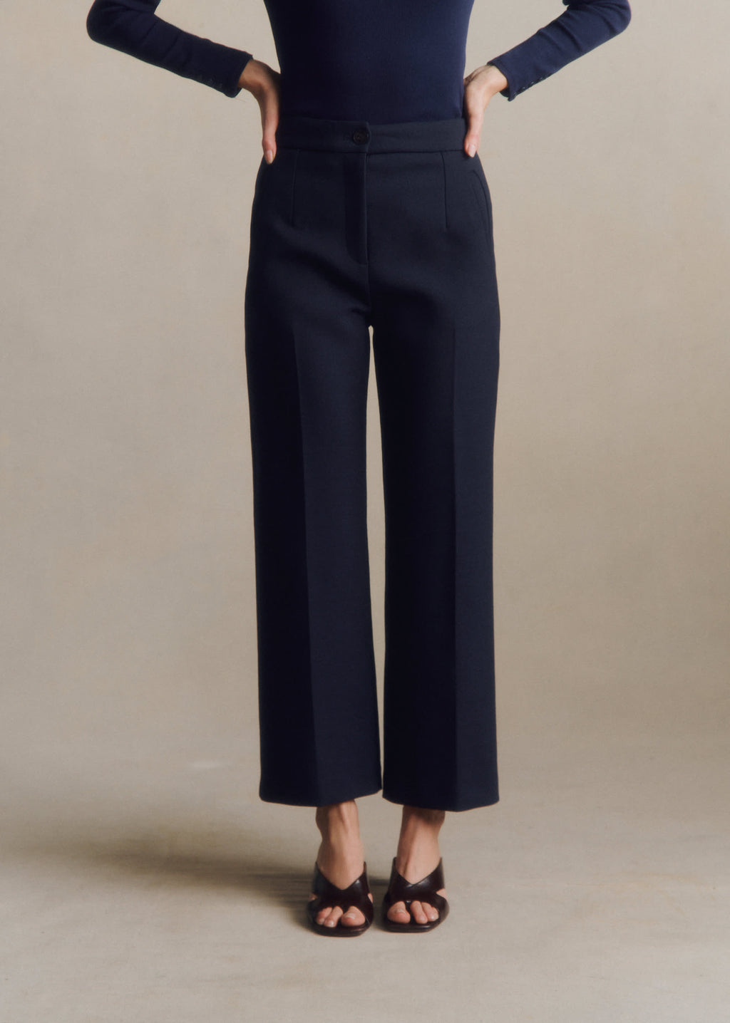 Pantalon Martin Crop - Marine