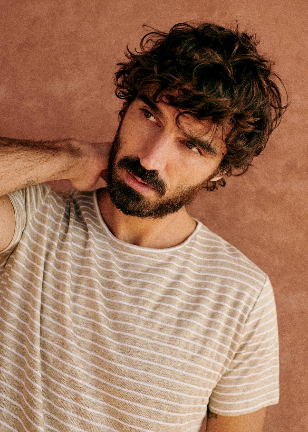 T-Shirt Martin - Beige Rayures Écrues