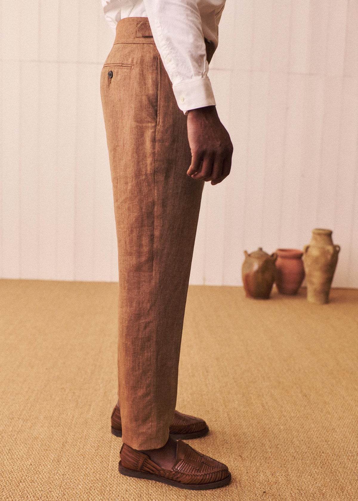 Pantalon Terence - Camel Chiné