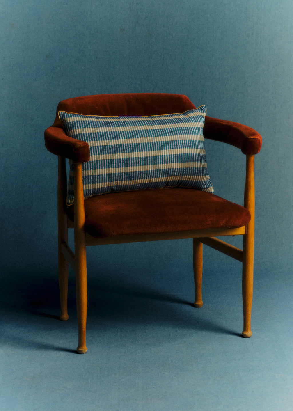 Coussin Tissé Pianissimo - Petit modèle - Bleu