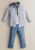 Veste Will - Denim Rayé Bleu