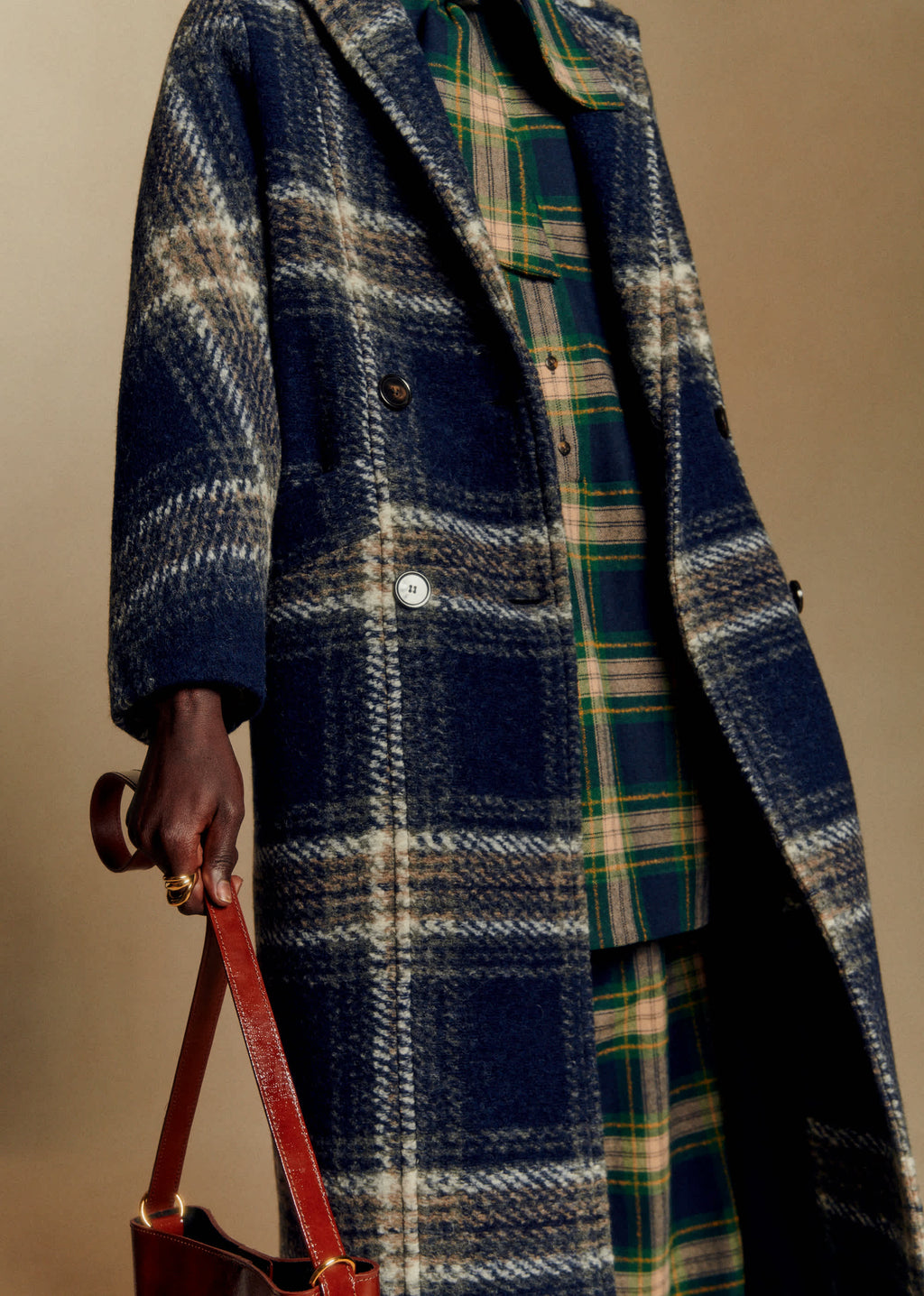 Manteau Viktor - Carreaux bleu