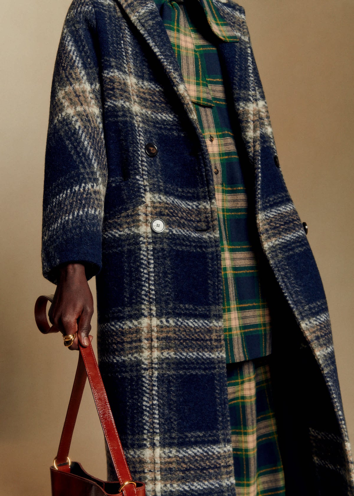Manteau Viktor - Carreaux bleu