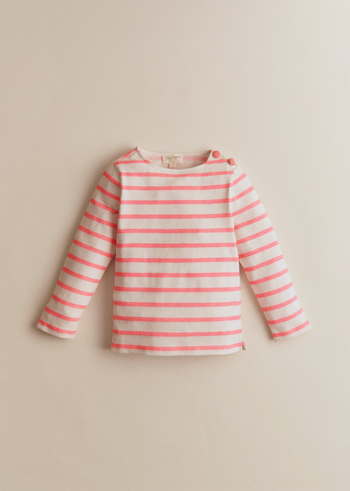 Marinière Colette - Ecru / Rose Fluo