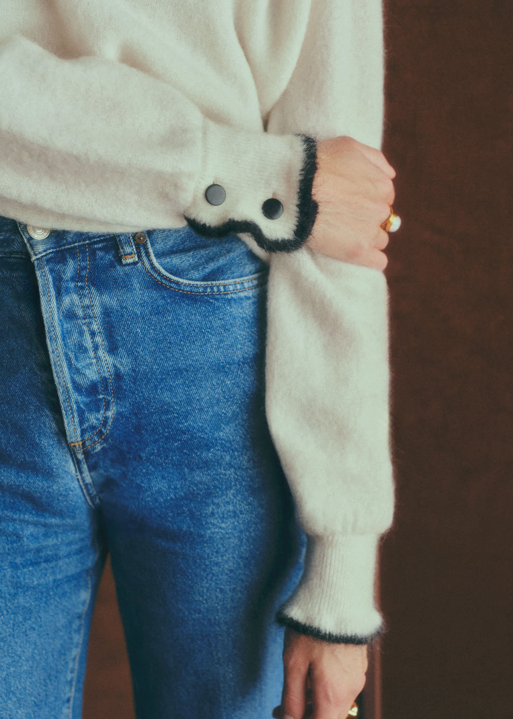 Pull Carlota - Ecru / Noir