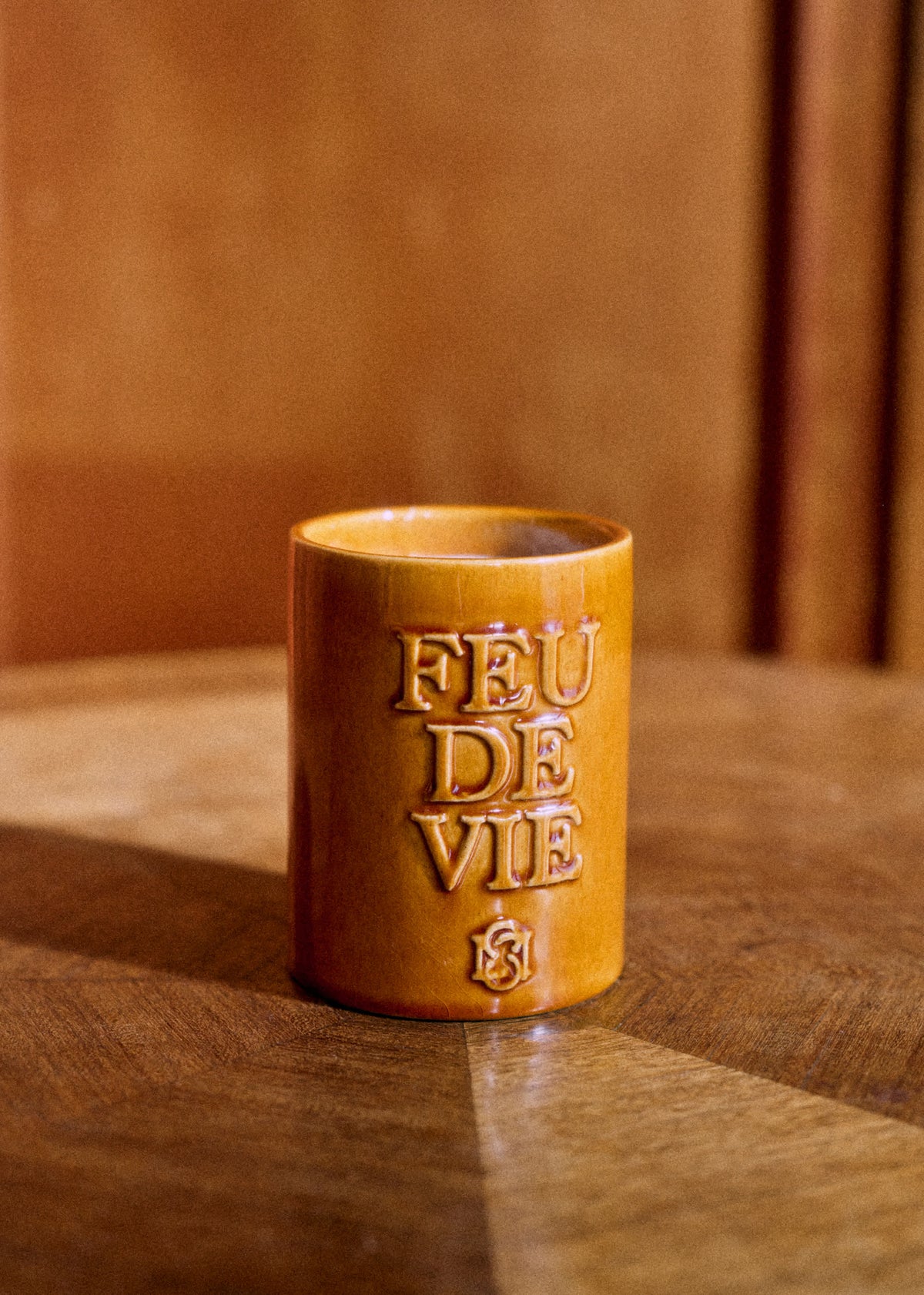 Bougie Feu de vie - Le Bois - Caramel