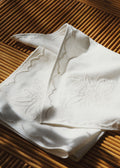 Set de 2 serviettes brodées - Dimanche au Jardin - Écru