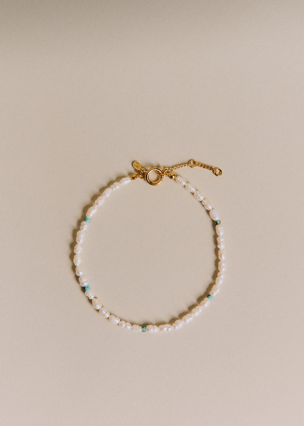 Bracelet de cheville Irma perles - Lagon