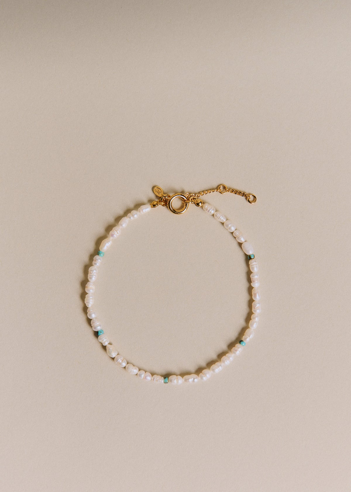 Bracelet de cheville Irma perles - Lagon