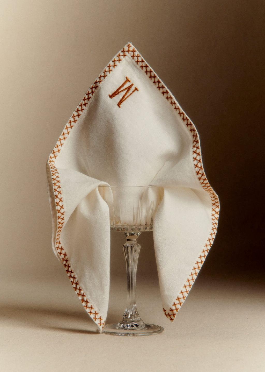 Serviette Monogramme - lettre M