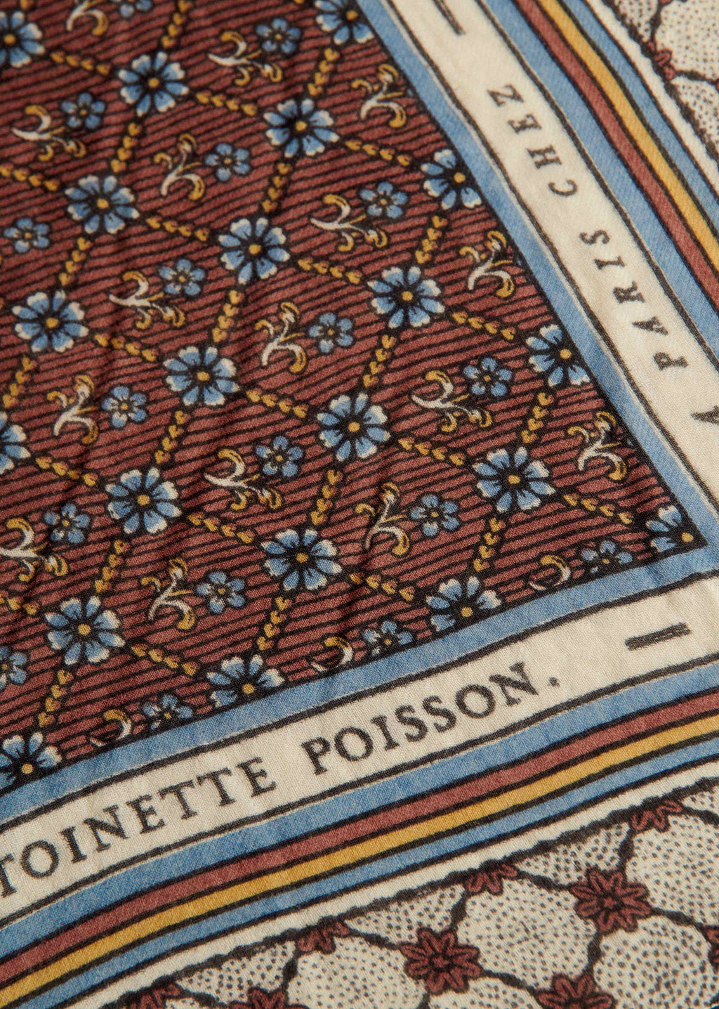 Foulard Maryse - Sézane x Antoinette Poisson - Imprimé Coeur Garance