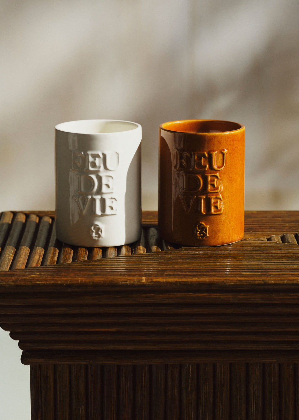 Bougie Feu de vie - Le Bois - Caramel