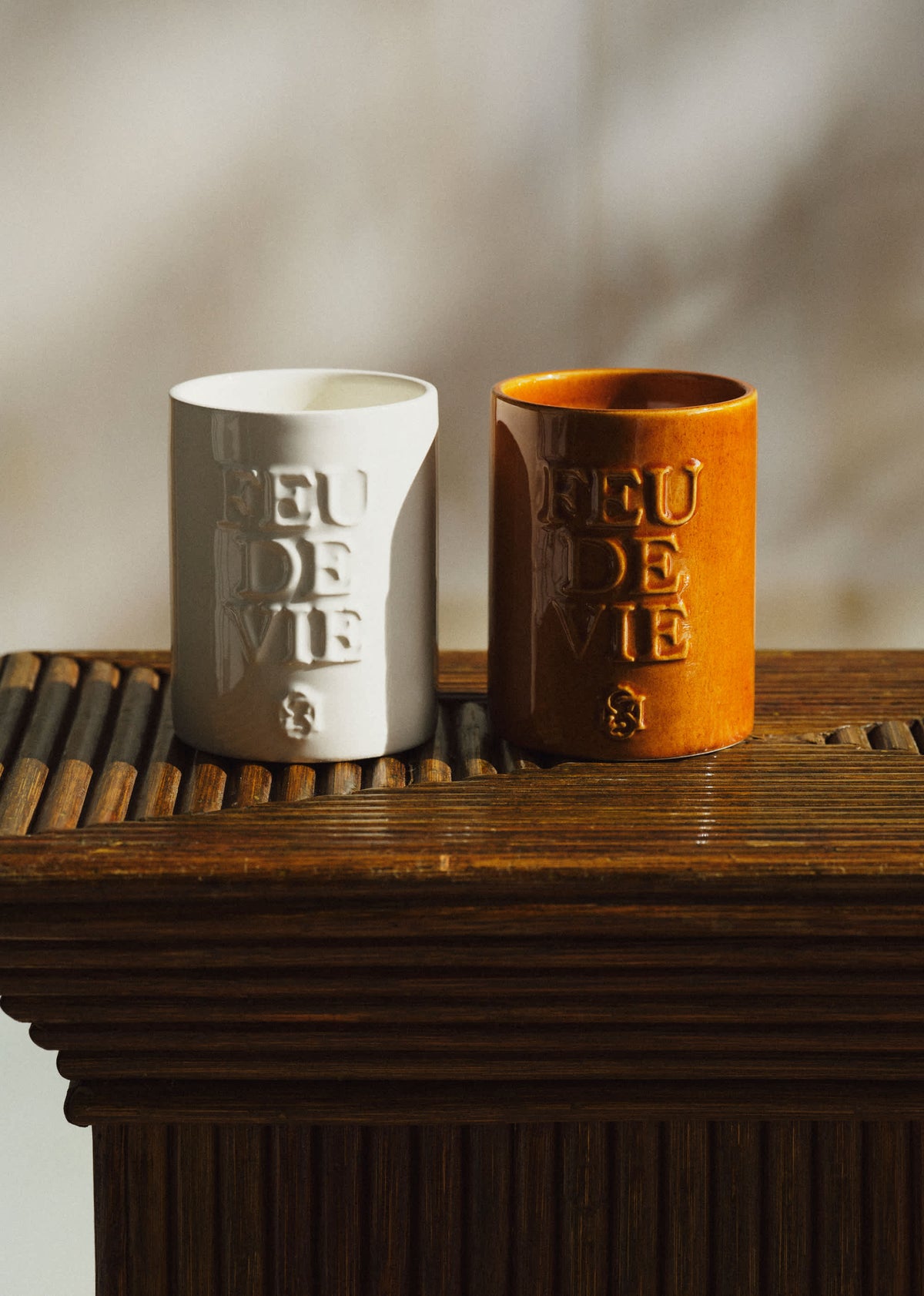 Bougie Feu de vie - Le Bois - Caramel