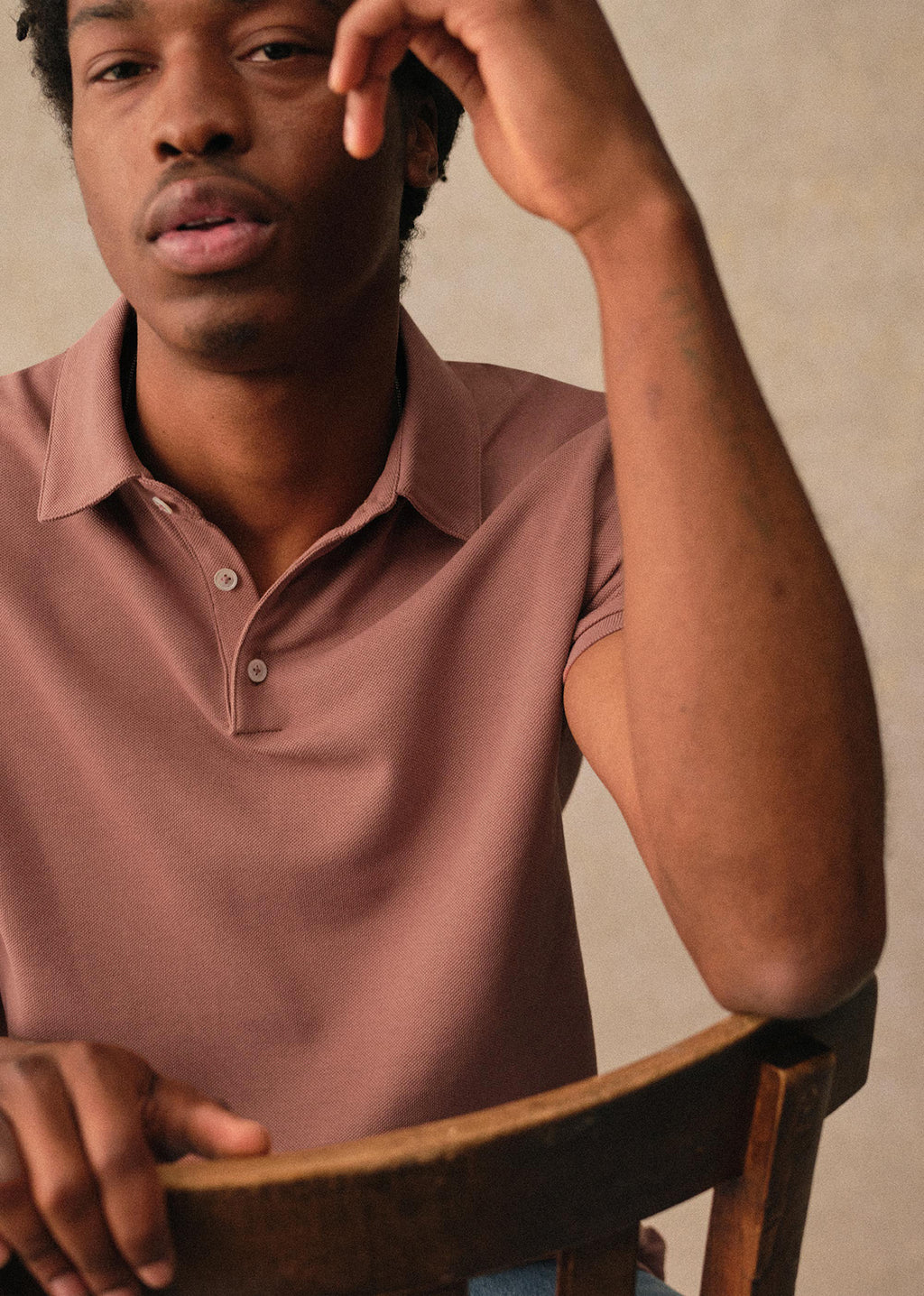 Polo Cross - Vieux Rose