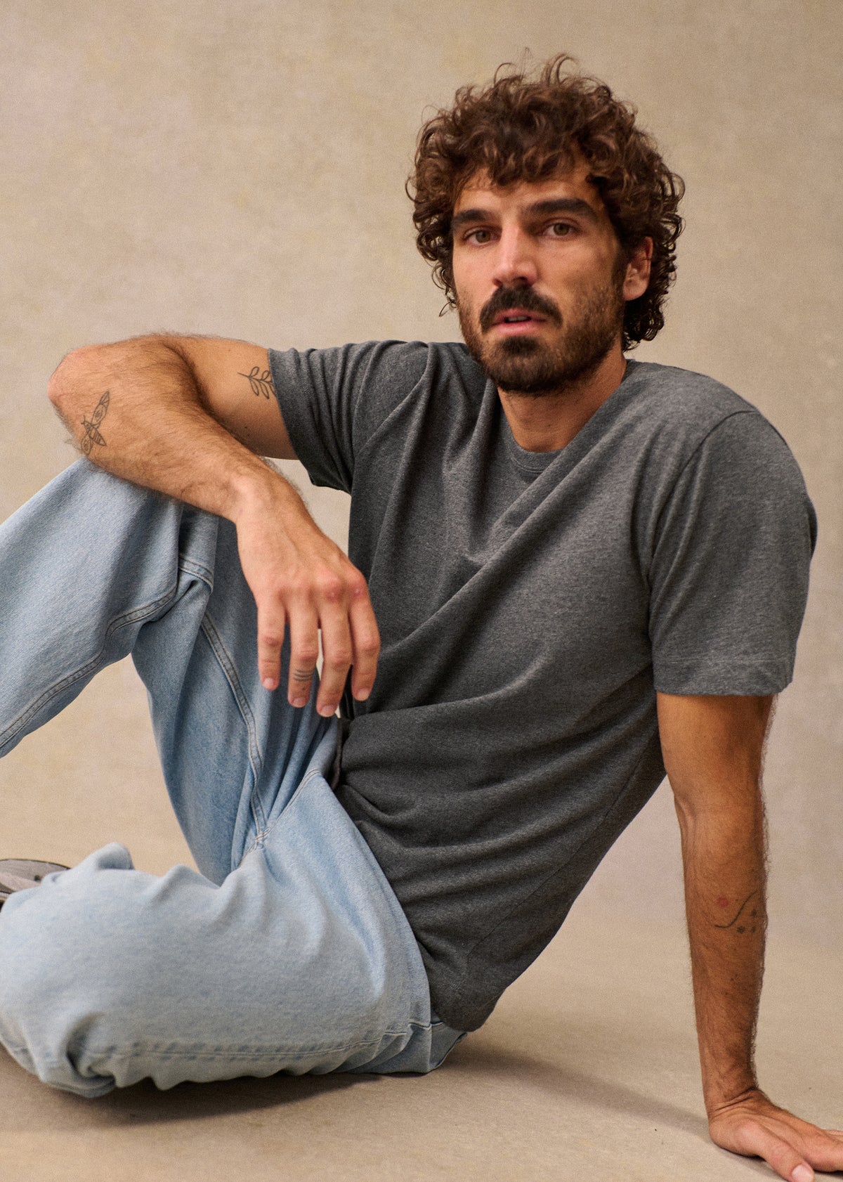 T-Shirt Kenneth - Anthracite chiné